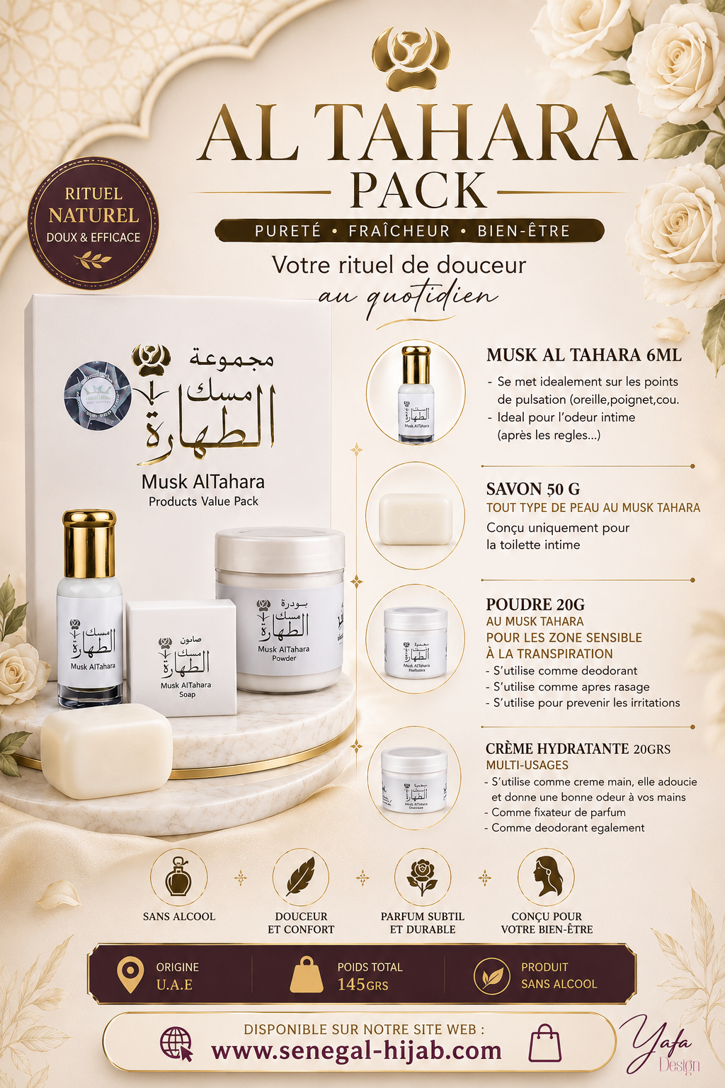 Musk TAHARA pack products